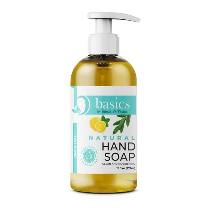 Brittanie's Thyme - Lemon Sage Natural Hand Soap, 12 fl oz - front
