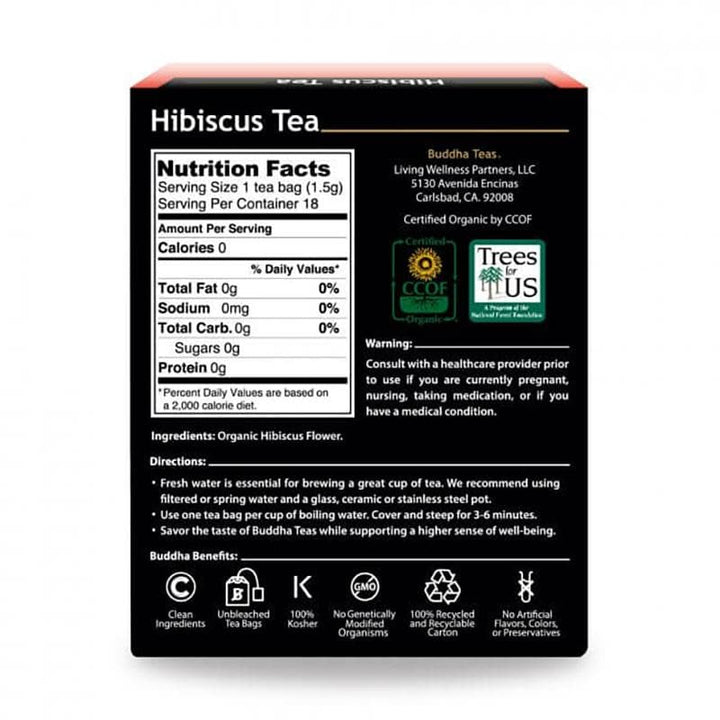 819005010286 - buddah teas hibiscus tea back