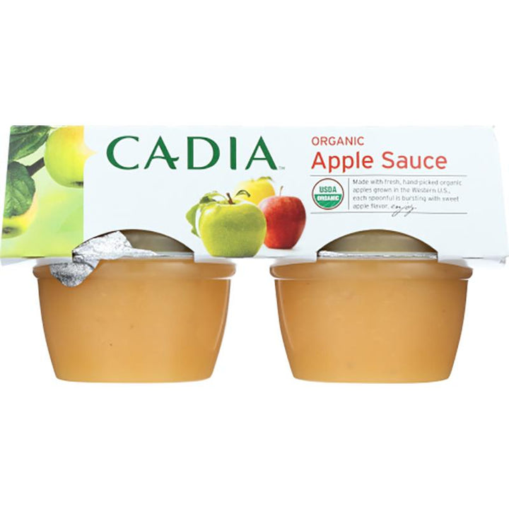 Cadia Applesauce - 4 cups, 4 oz each _ pack of 2