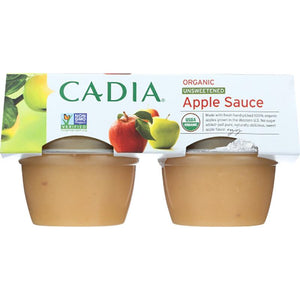 Cadia - Applesauce No Added Sugar - 4 cups, 4oz each