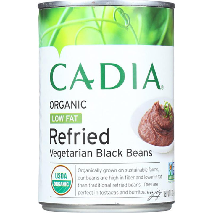 Cadia Beans Refried Black, 16 oz _ pack of 3