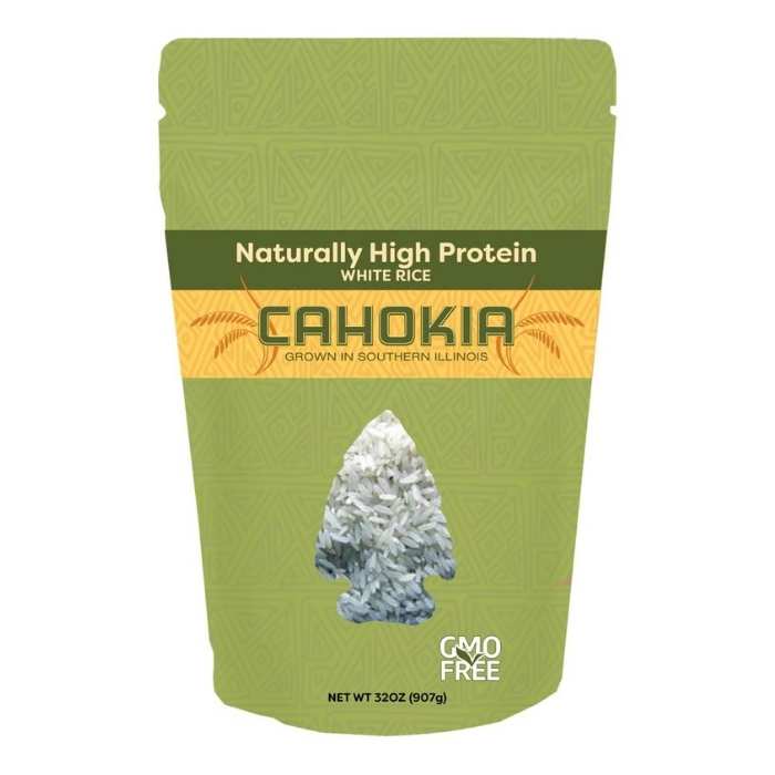 Cahokia - High Protein white Rice, 2lb - front