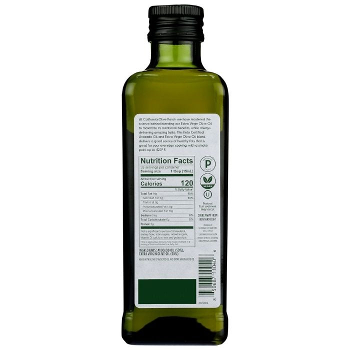 California Olive Ranch - Keto Blend (Avocado Oil and EVOO), 16.9oz back