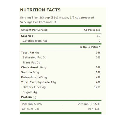 Cascadian Farm - Vegan Peas Sweet, 10oz - Back
