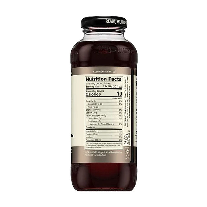 Chameleon Cold-Brew - Organic Cold Brew Coffee - Espresso, 10oz - back