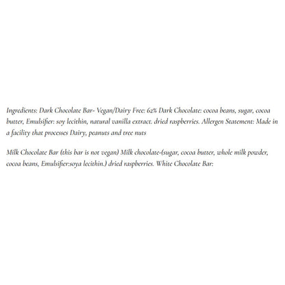 Chocolate Inspirations - Dark Chocolate ,2pk , Raspberry Bar - Back