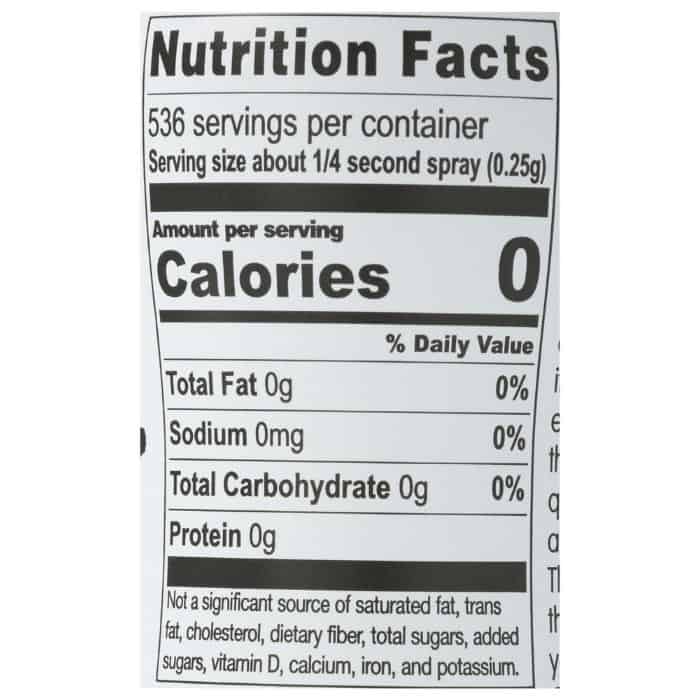 Chosen Foods - 100% Pure Avocado Oil Spray - Nutrition Facts