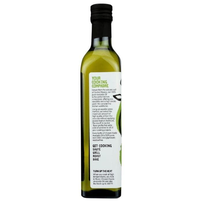 Chosen Foods - 100% Pure Avocado Oil (back)