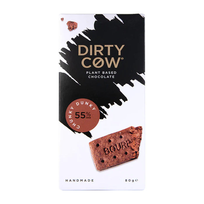 irty Cow - Plant Based Chocolate Handmade Chunky Dunky, 80g