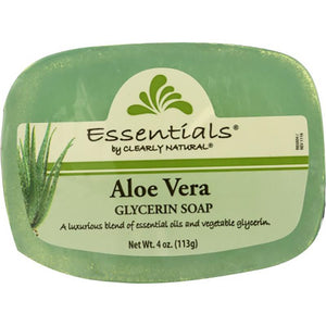 Clearly Natural - Aloe Vera Glycerin Soap Bar, 4oz