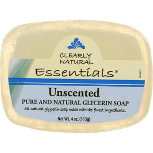 Clearly Natural - Unscented Glycerin Soap Bar, 4oz