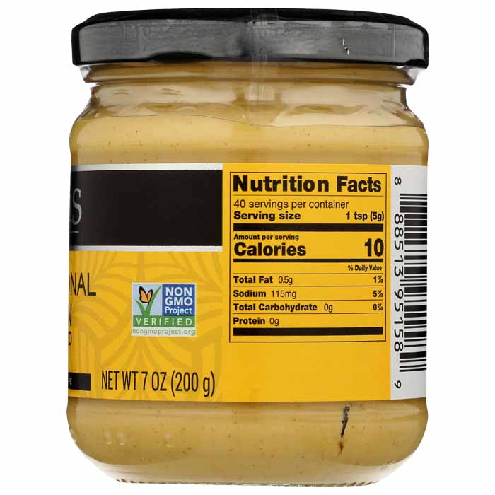 Clovis - Mustard - Traditional Dijon, 7oz - back