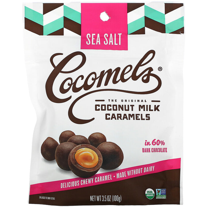Cocomels, Coconut Milk Caramels, Bites, Sea Salt, 3.5 oz
 | Pack of 6 - PlantX US