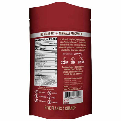 Coconut Cloud - Hot Cocoa ,7oz , Original - Back
