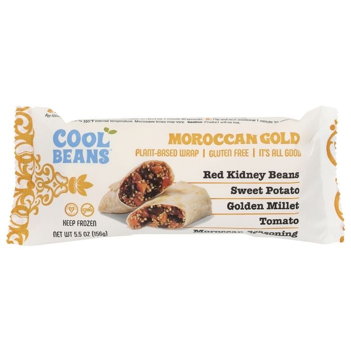 Cool Beans - Moroccan Gold Plant-Based Wrap GF, 5.5oz - front