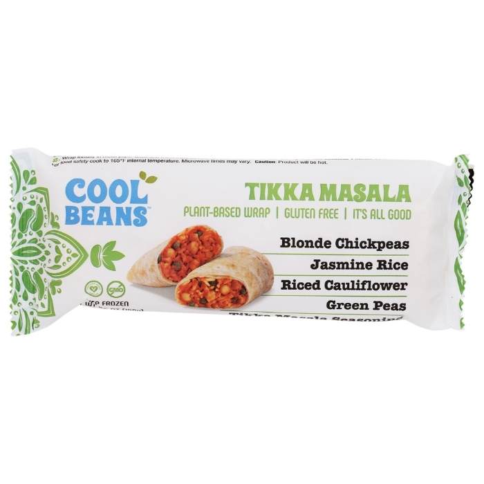 Cool Beans - Tikka Masala Plant-Based Wrap GF, 5.5oz - front