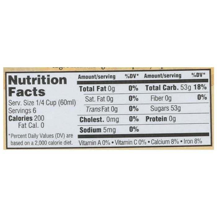 Coombs Family Farms - Organic Maple Syrup 12 Fl Oz - nutrition facts