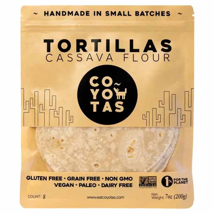 Coyotas - Cassava Flour Tortillas (GF), 24pk