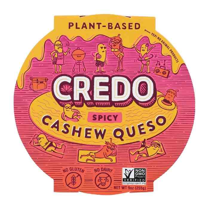 Credo - Spicy Cashew Queso, 9oz - Front