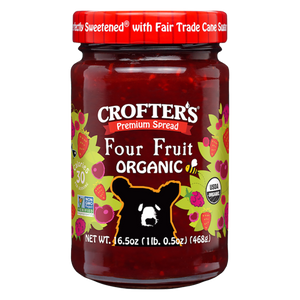 Crofter's Premium Spread Organic - Four Fruit 16.5 Oz
 | Pack of 6