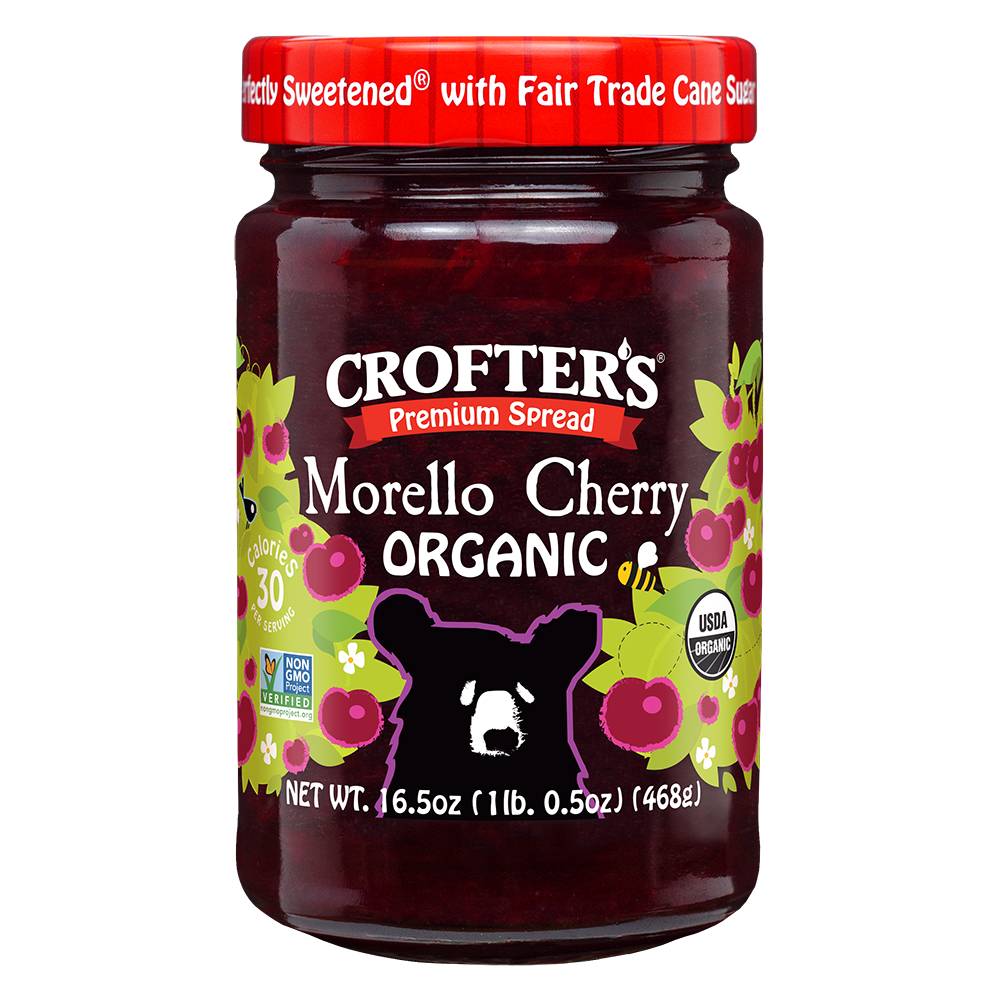 Crofter's Premium Spread Organic - Morello Cherry 16.5 Oz
 | Pack of 6 - PlantX US