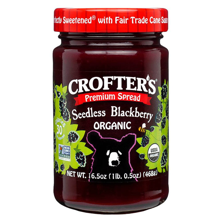 Crofter's - Organic Blackberry Seedless Fruit Spread, 16.5oz | Pack of 6 - PlantX US