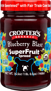 Crofter's - Organic Blueberry Blast Superfruit Spread, 16.5oz | Pack of 6
