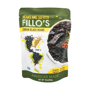 Cuban Black Beans - Beans and Sofrito Fillo’s - 10oz | Pack of 6