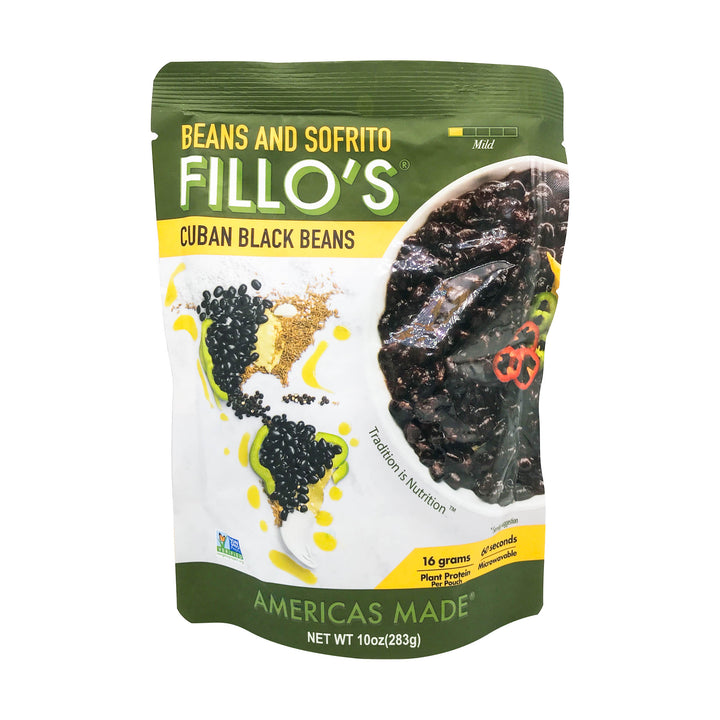 Cuban Black Beans - Beans and Sofrito Fillo’s - 10oz | Pack of 6 - PlantX US