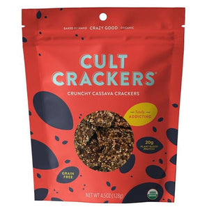 Cult Crackers - Crunchy Cassava Crackers, 4.5oz
