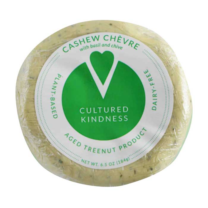 Cultured Kindness - Cashew Chevre with Basil & Chive ,6.5oz
