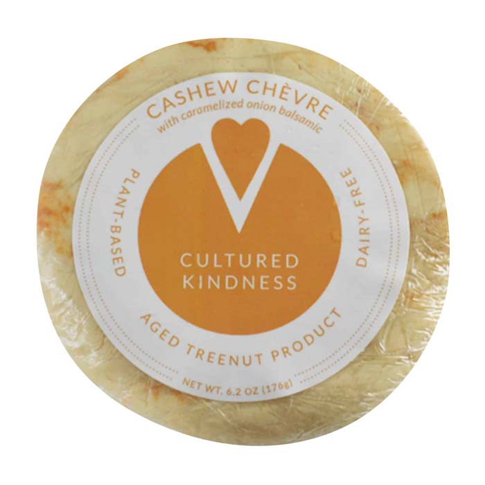 Cultured Kindness - Cashew Chevre with Caramelized Onion Balsamic ,6.5oz