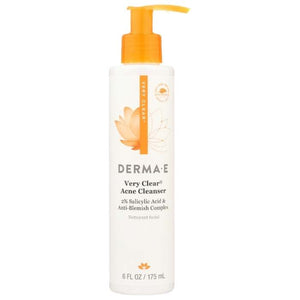 DERMA E - Very Clear Acne Cleanser, 6 fl oz