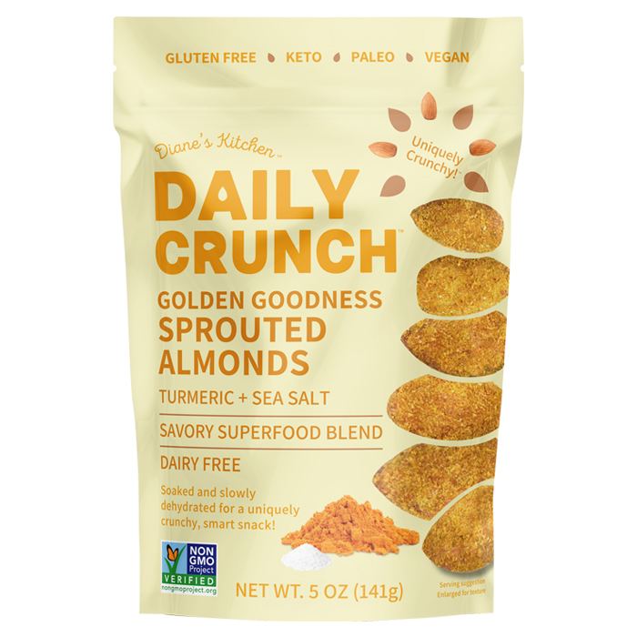 Daily Crunch  - Nuts, Golden Goodness Sprouted Almonds, 5oz
