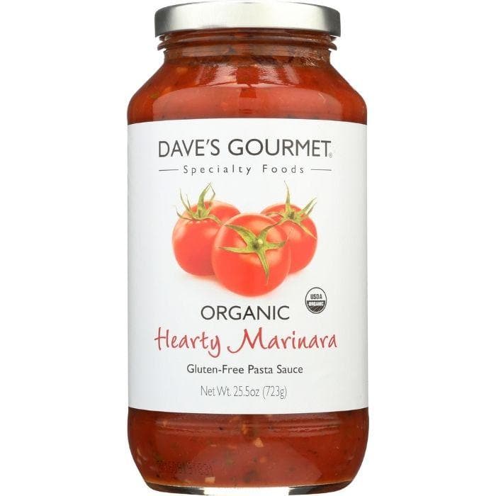 Dave’s Gourmet - Organic Hearty Marinara Pasta Sauce, 25.5oz - front