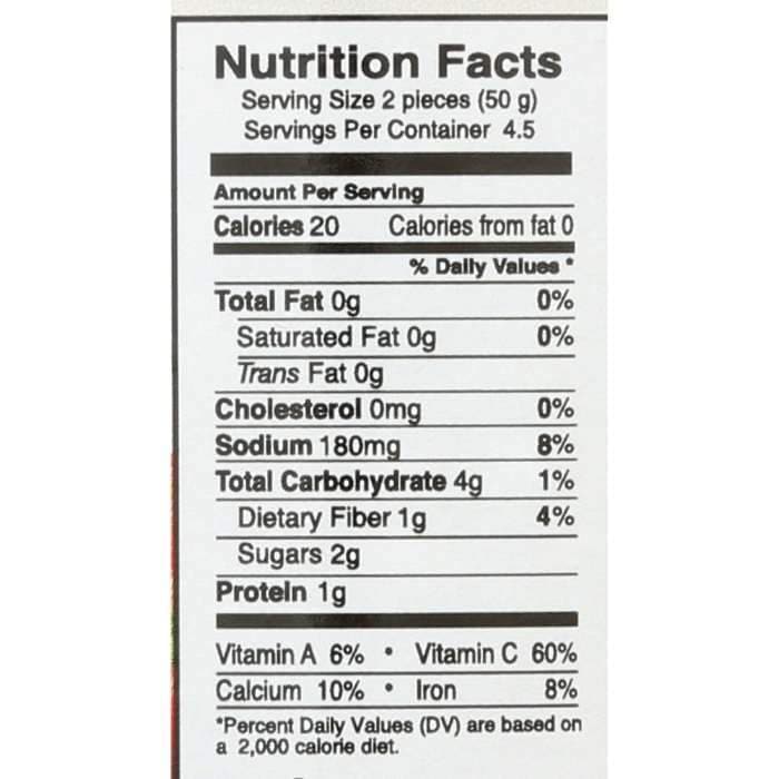 DeLallo - Roasted Red Peppers, 12oz- Nutrition Facts