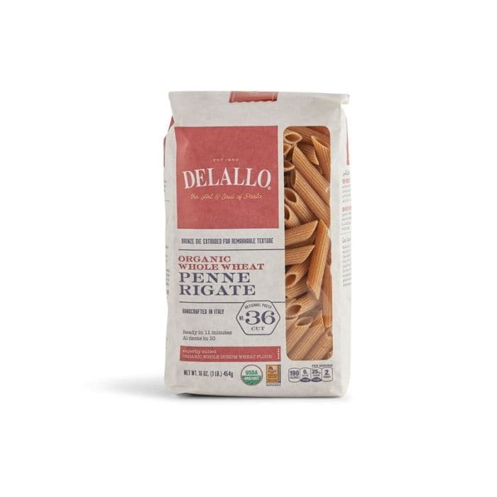 DeLallo - Whole Wheat Penne Rigate Pasta - front