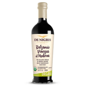 De Nigris - Organic Balsamic Vinegar 25%, 16.9 Oz | Pack of 6