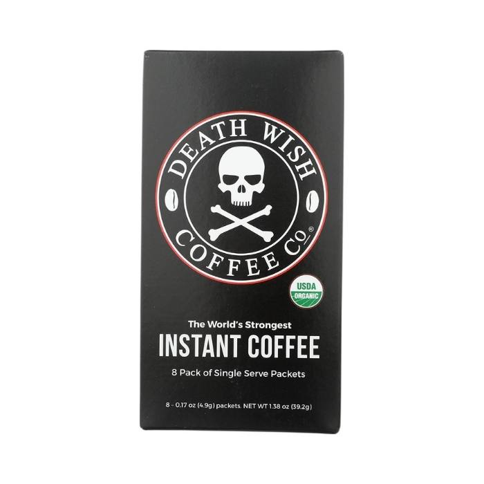 Death Wish Coffee - Coffee Instant Packets, 8 Packets - Front