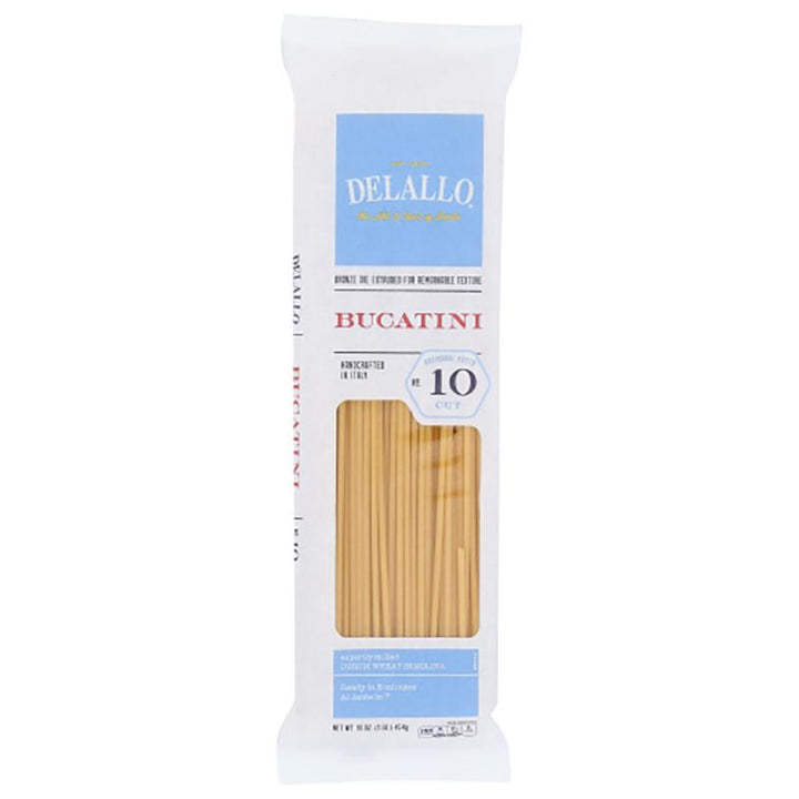 Delallo Pasta Bucatini #10, 16 oz _ pack of 4