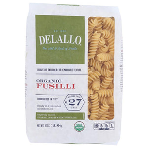 Delallo - Pasta Fusilli #27, 16oz