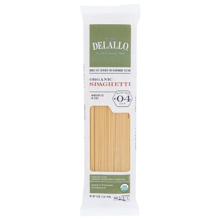 Delallo Pasta Semolina Spaghetti, 16 oz _ pack of 4
