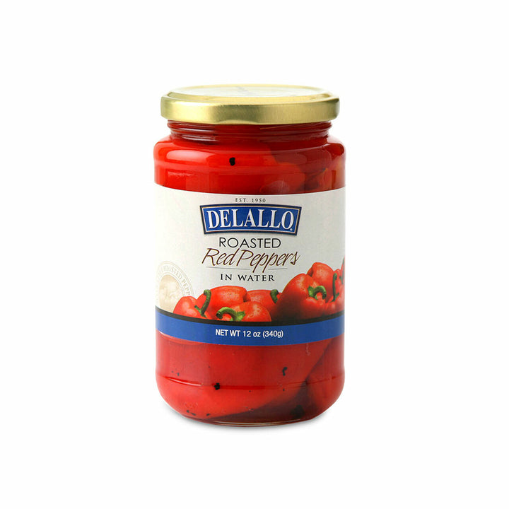 Delallo Roasted Red Peppers 12.00 oz
 | Pack of 12 - PlantX US