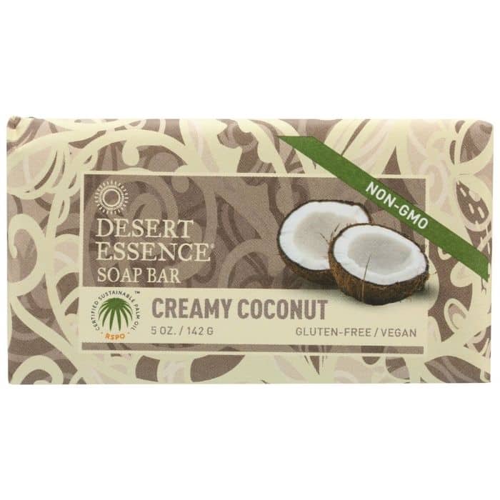 Desert Essence - Vegan Creamy Coconut Soap Bar, 5 oz