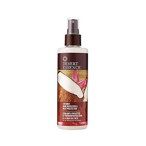 Desert Essence - Coconut Hair Defrizzer & Heat Protector Spray, 8 fl oz | Pack of 3