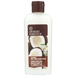 Desert Essence - Coconut Soft Curls Hair Cream, 6.4 fl oz | Pack of 3