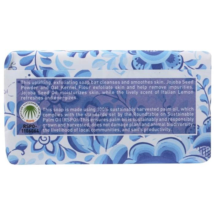 Desert Essence - Exfoliating Italian Lemon Bar Soap, 5oz | Pack of 3 - back