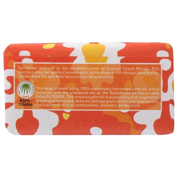 Desert Essence - Island Mango Bar Soap, 5oz - back