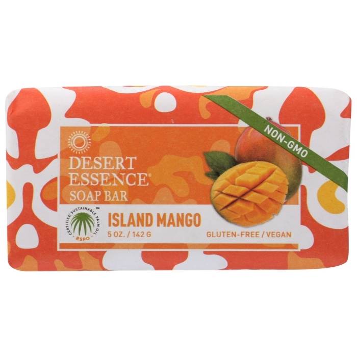 Desert Essence - Island Mango Bar Soap, 5oz - front