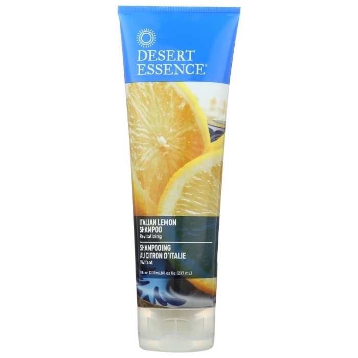 Desert Essence - Italian Lemon Plant-Based Shampoo, 8oz - front